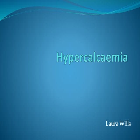 A Short Presentation on Hypercalcaemia