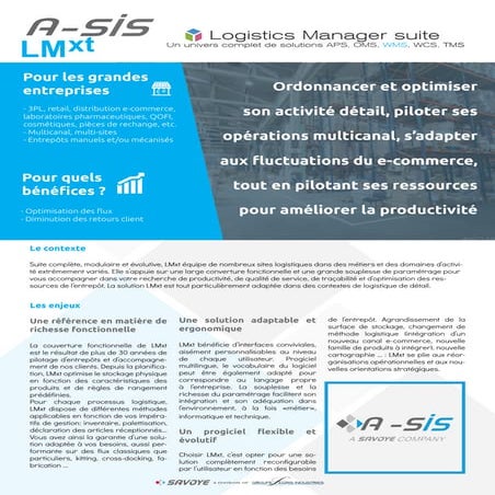 A-SIS WMS LMXT | PDF