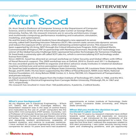 Hakin9 interview w Prof Sood