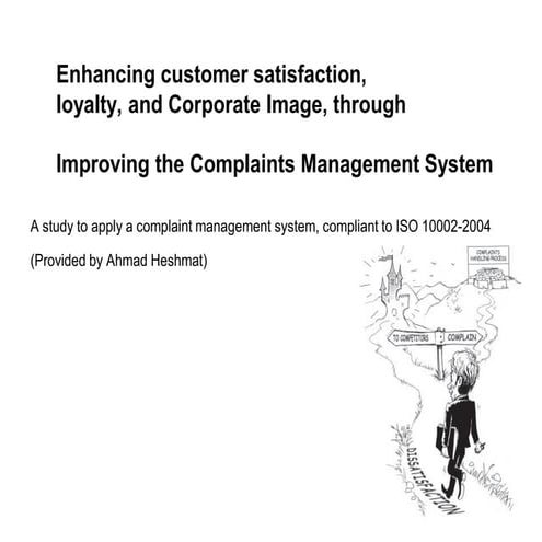 Complaints Handling Management - Complied to ISO 10002