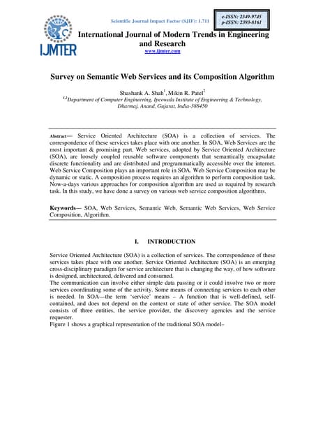 Survey on Semantic Web Services and its Composition Algorithm