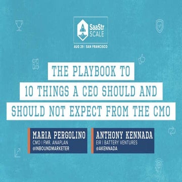 The Playbook to 10 Things a CEO Should and Should Not Expect From the ...
