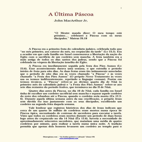 A ultima-pascoa macarthur