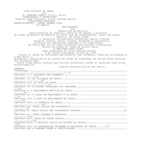 A vida Mística de Jesus 