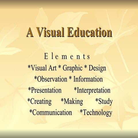 A Visual Education2