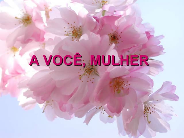 A voce mulher