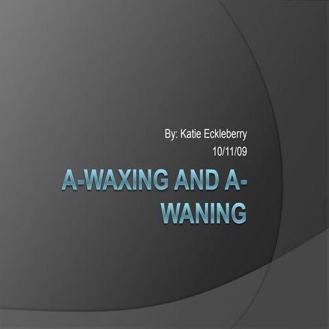 A Waxing And A Waning 6th Grade Indicator