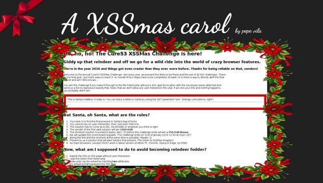 A XSSmas carol