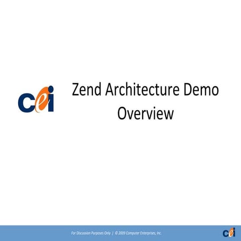 A Zend Architecture presentation