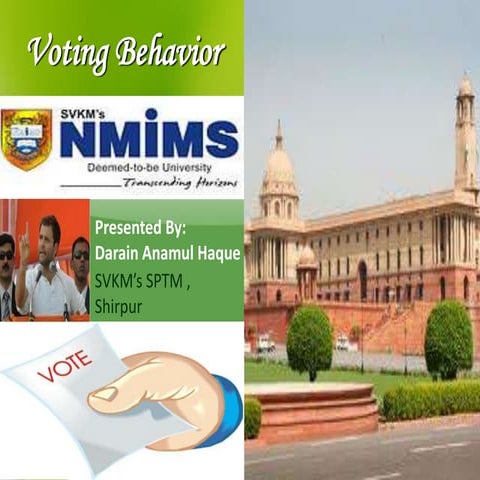 Determinants of voting behaviour in india | PDF