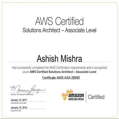 AWS Certified Solution Architect - Associate Level | PDF