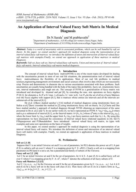 Neutrosophic soft matrices and its application in medical diagnosis | PDF