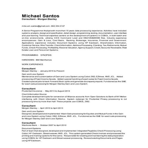 MSantos resume