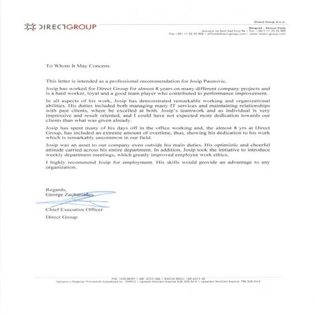 Recommendation letters GZ