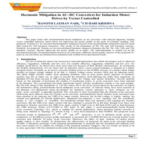 IJCER (www.ijceronline.com) International Journal of computational Engineerin...