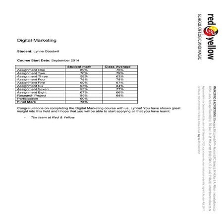 Lynne+Goodwill_Red+and+Yellow_DM+Report | PDF