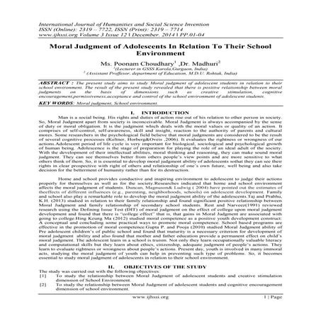 Academic Achievement of X Class Adolescents of Chandigarh In Relation ...