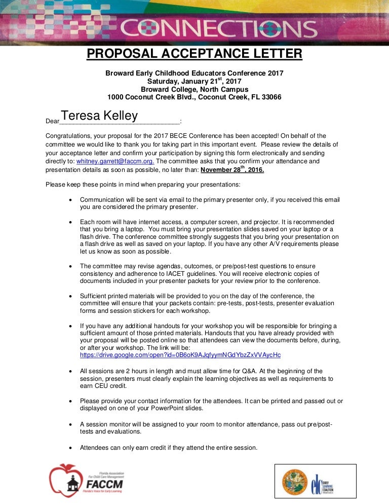 T Kelley Proposal Acceptance Letter BECE 2017 1