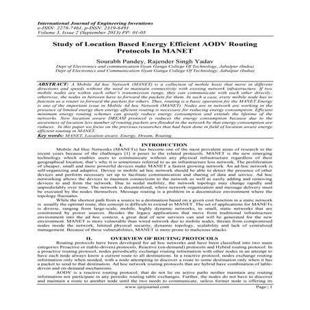 Study of Location Based Energy Efficient AODV Routing Protocols In MANET