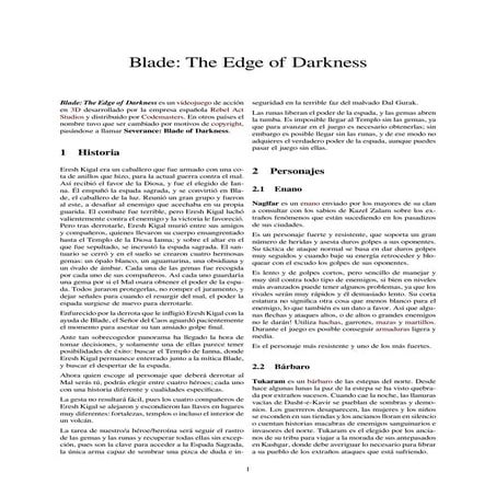 Blade- The Edge of Darkness