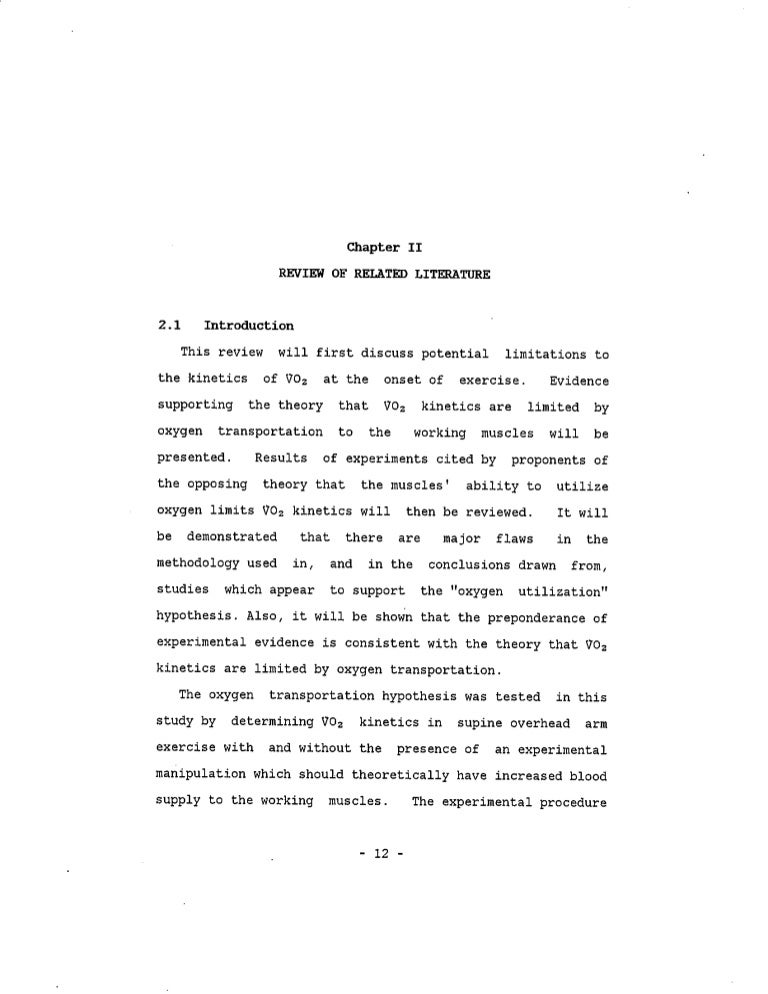 Scientific literature review example picture