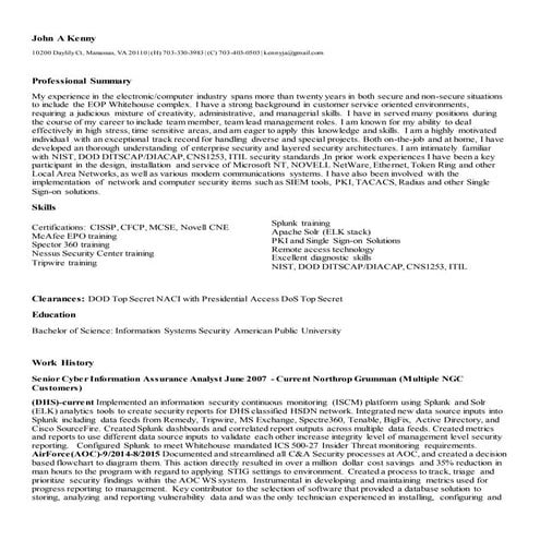 Resume -Resume -continous monitoring