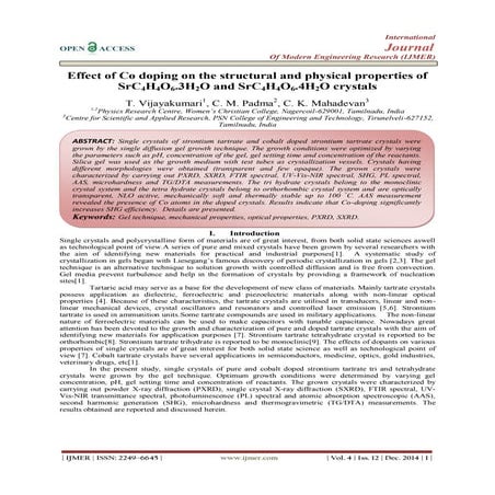 Effect of Co doping on the structural and physical properties of SrC4H4O6.3H2...