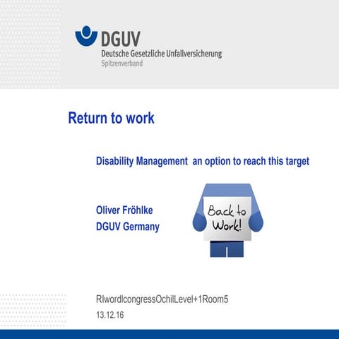 RIWC_PARA_A048 Return to work in Germany: Disability Management