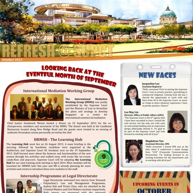 Oct 2013 REFRESH eNewsletter