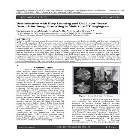 Determination with Deep Learning and One Layer Neural Network for Image Proce...