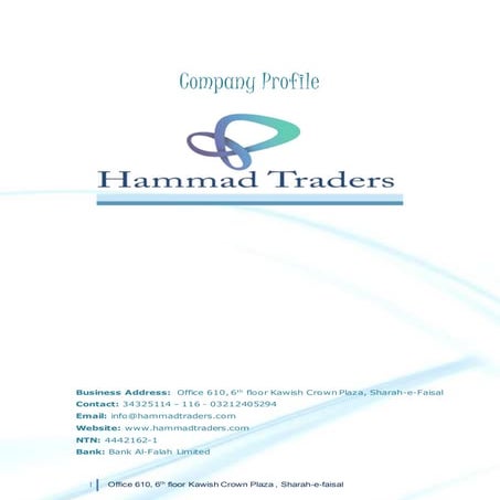 Hammad Traders Company Profile (2) | DOCX