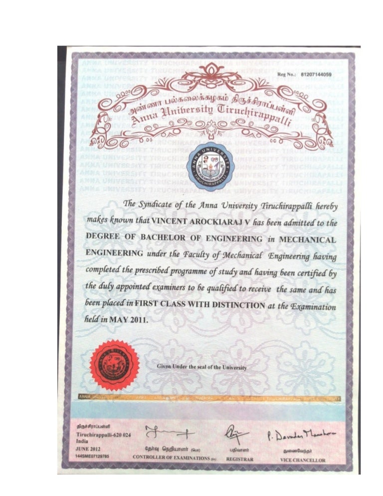 degree certificate