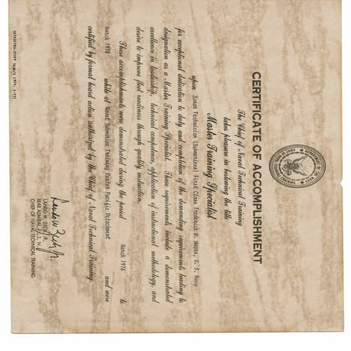 Personal Commendations Mstr Tra Spcl | PDF