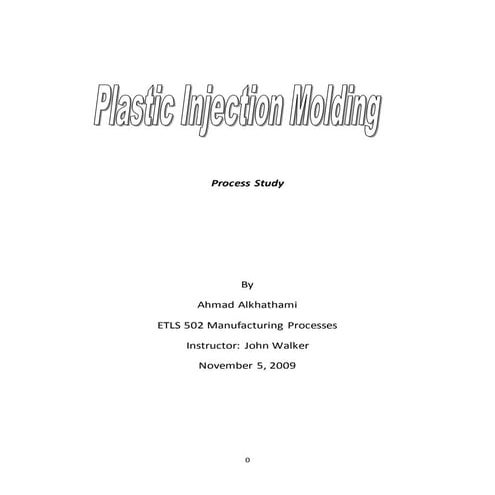 Plastic injection Molding