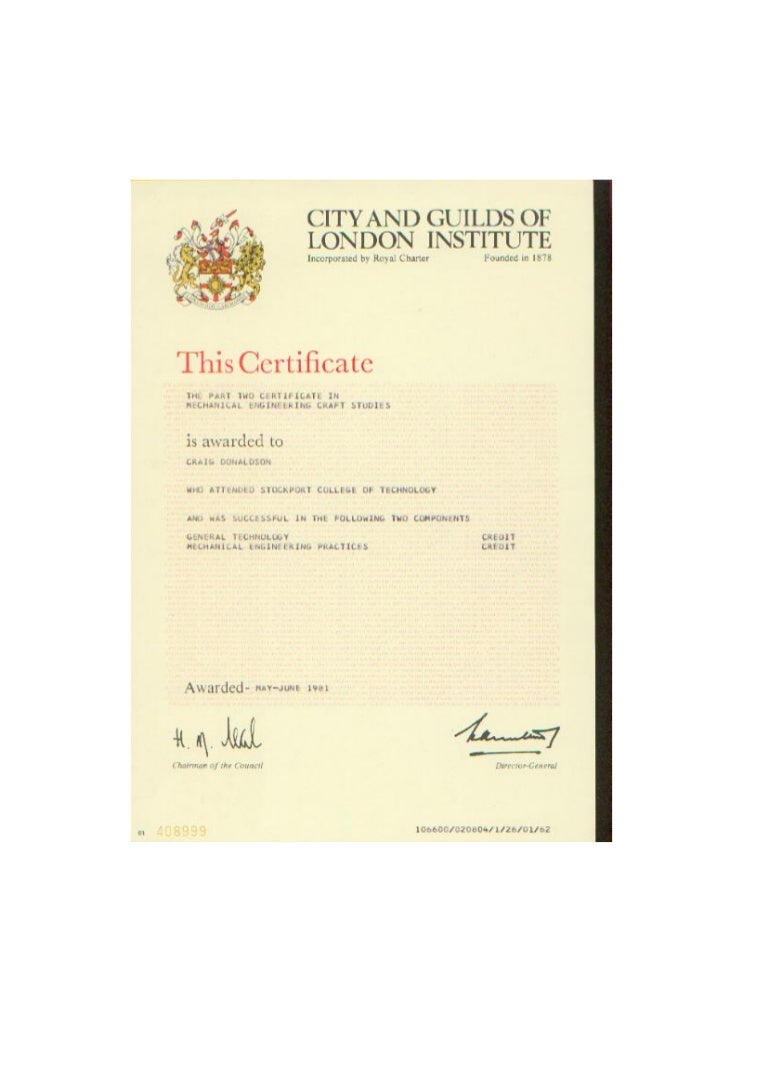 City & Guilds part 2