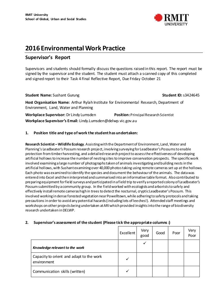 Website Evaluation Report Template