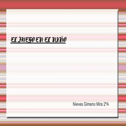 El juego en el niño