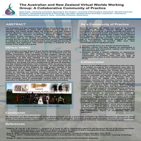 The Australian and New Zealand Virtual Worlds Working Group: A Collaborative ...