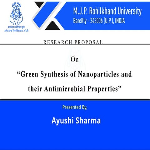 Green synthesis of nanoparticles is a method for producing ...