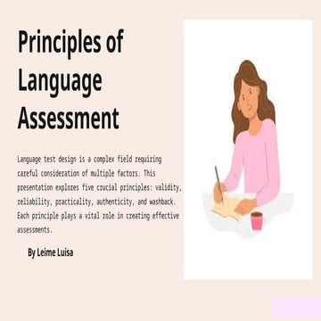 Principles of Language Assessment | PDF