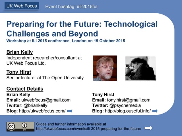 Preparing for the Future: Technological Challenges and Beyond A1 Introduction