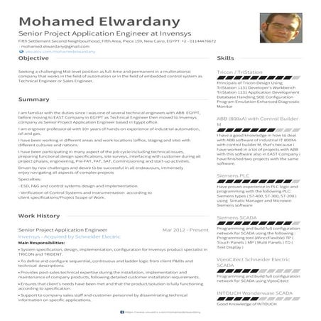 Mohamed Elwardany's resume