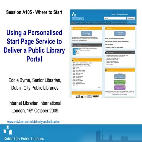 Using a Personalised Start Page Service to Deliver a Public Library Portal