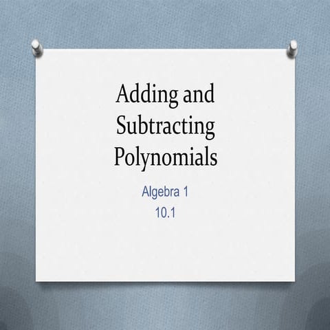 A110-1 add subtract polys