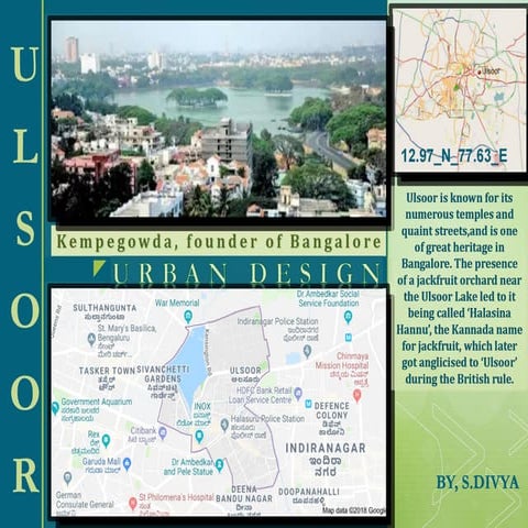 ULSOOR - DETERMINATION OF CITY (KEVIN LYNCH ANALYSIS)