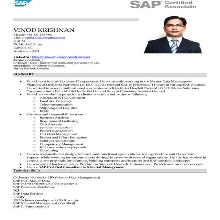 Vinod Krishnan Ramakrishnan