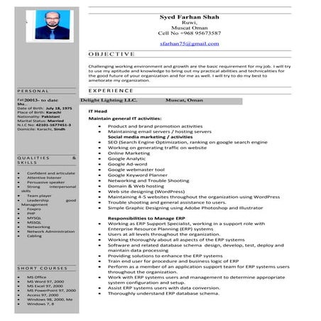 Farhan's CV - Final