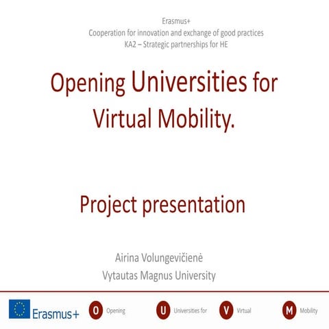 Opening universities for virtual mobility