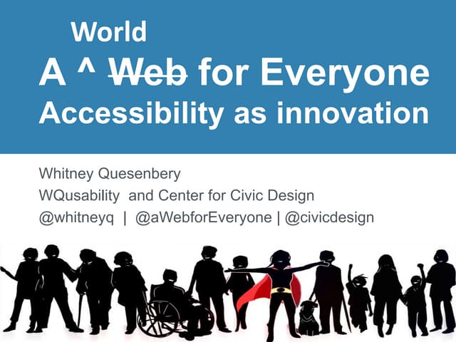 Accessibility as innovation