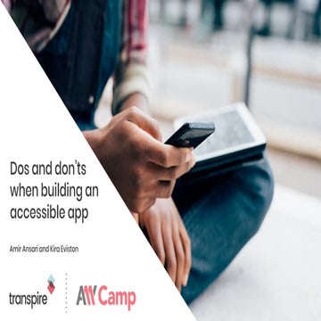 Dos and Don’ts When Building an Accessible App